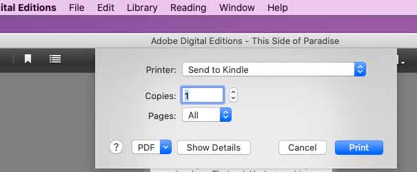 mac shortcuts for adobe digital editions highlight